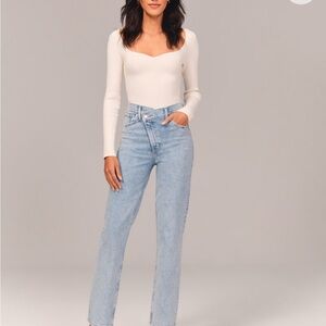 Abercrombie & Fitch 90’s Relaxed Jean High Rise Curve Love Jeans Size 31 Long